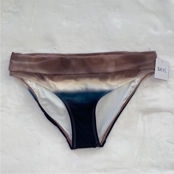 SKYE Midwaist Foldover Bikini Bottom Size XL - Picture 3 of 10